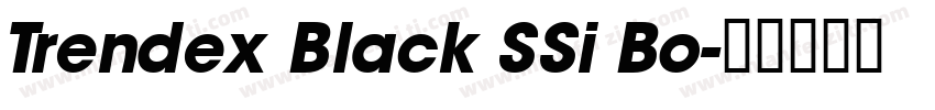 Trendex Black SSi Bo字体转换